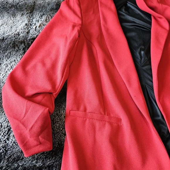 #25 Red Fashion Nova Blazer - Picture 2 of 4